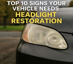 Read more about the article Top 10 Signs Your Vehicle Needs Headlight Restoration