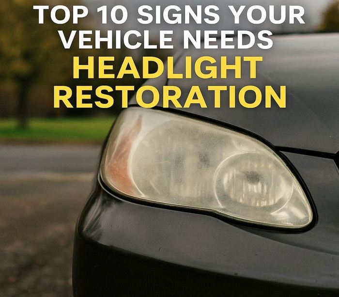 You are currently viewing Top 10 Signs Your Vehicle Needs Headlight Restoration