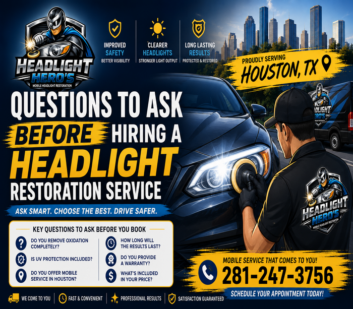 Questions to Ask Before Hiring a Headlight Restoration Service