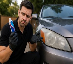 Read more about the article Toothpaste for Headlight Restoration? Debunking the Internet’s Favorite Hack